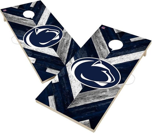 College Team Cornhole Boards, 2x4 Regulation Corn Hole Game Set, Officially Licensed Cornhole Game, Perfect for Tailgates