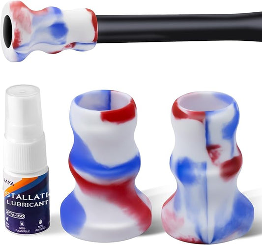 JAYA 2 Pack Bat Knob Taper, Exclusive Installation Lubricant, Easy Installation Bat Knob Taper, Increased Bottom Protection, Ergonomic Design, for Enhanced Grip and Protection