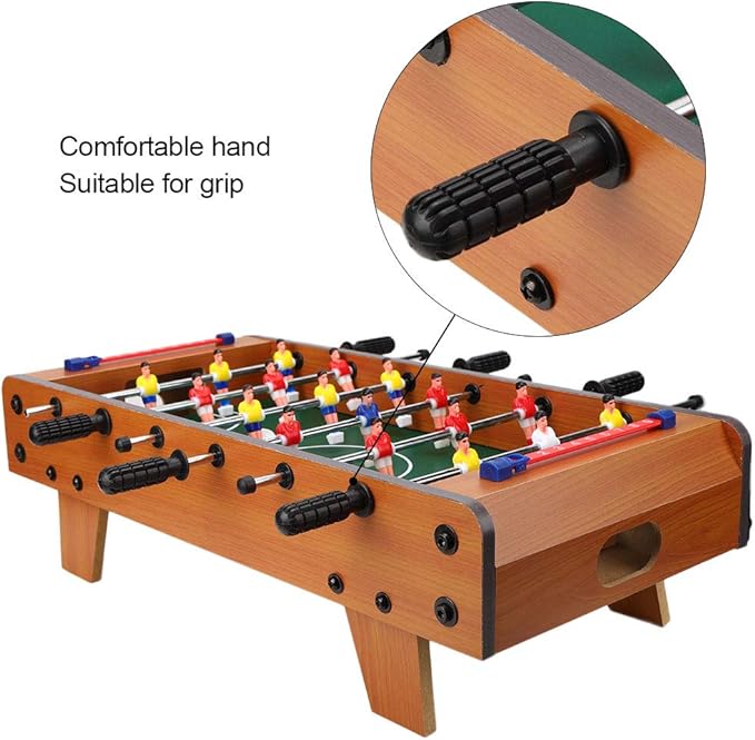 Table Soccer Game for Kids, Portable Educational Table Top Foosball Game with Ball and Score Keeper, Mini Foosball Table for Adults and Kids, 360 Degree Rotation, Easy to Store