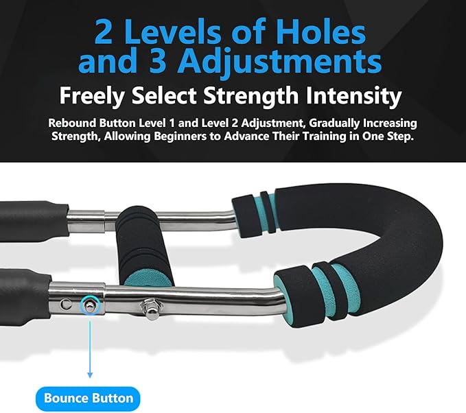 Chest Workout Equipment,Twister Arm Trainer,Adjustable Twister 3 Resistance Levels (66-110 lbs) Chest & Arm Workout Equipment for Men & Women,Home Gym Workout Tool for Enhancing Upper Body Muscle