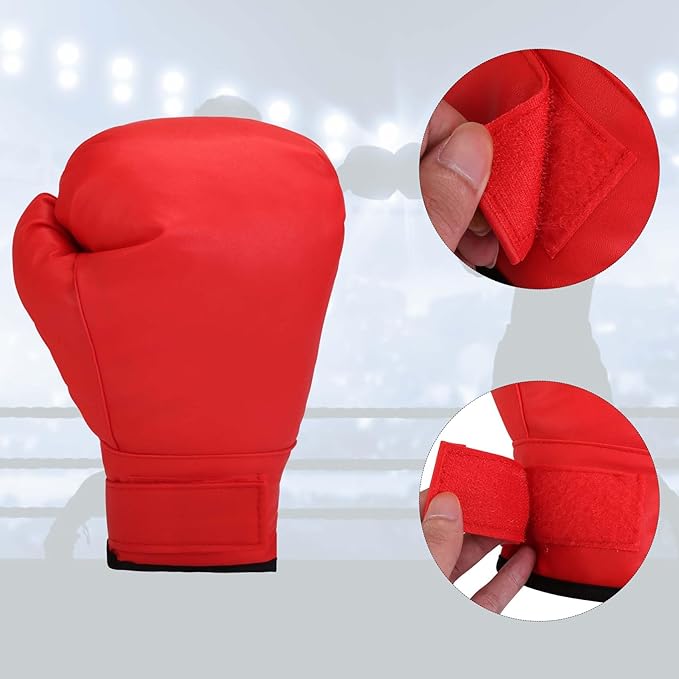 2 Pairs Boxing Gloves for Beginners & Kids, Boxing Training Gloves Suitable for Men & Women, Lightweight Shockproof Gloves for Training & Practice