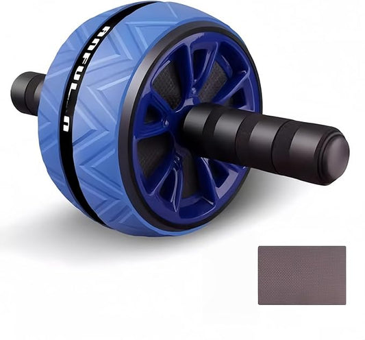 Ab Roller Wheel with Knee Pad - Core & Abdominal Workout Equipment for Home Gym, Full-Body Strength Training