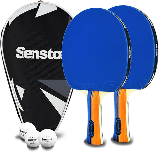 Senston Ping Pong Paddles Family Entertainment Set for Entertainment or Competition - Ping Pong Paddle Set