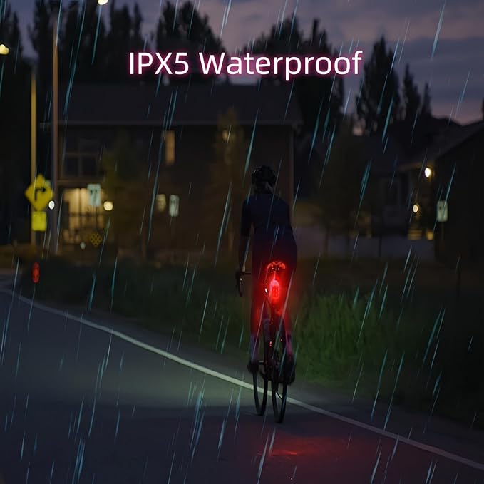 1200 Lumens Bike Lights for Night Riding,Headlight Runtime 10 Hours,Taillight Runtime 16 Hours,Type-C Rechargeable Bicycle Lights Front and Back,4+5 Light Modes