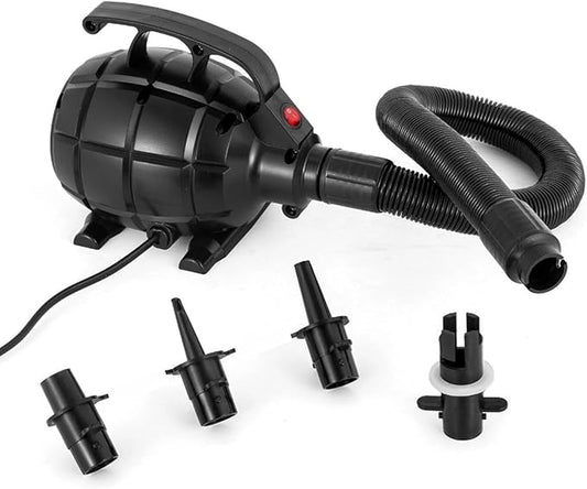 Walfront Air Pump JZ-505, 17000pa 600W High Pressure HighCapacity Multifunction Electric Pump for Inflatables Air Mattress Used for Large Inflatable Equipment (American Standard (AC110-120V))