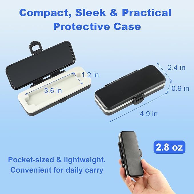 Hard Shell Case for KardiaMobile 6L & 6L Max EKG Monitor - Portable, Impact & Water Resistant with Soft Silicone Interior - Protect Your Kardia Mobile Heart Monitor On The Go