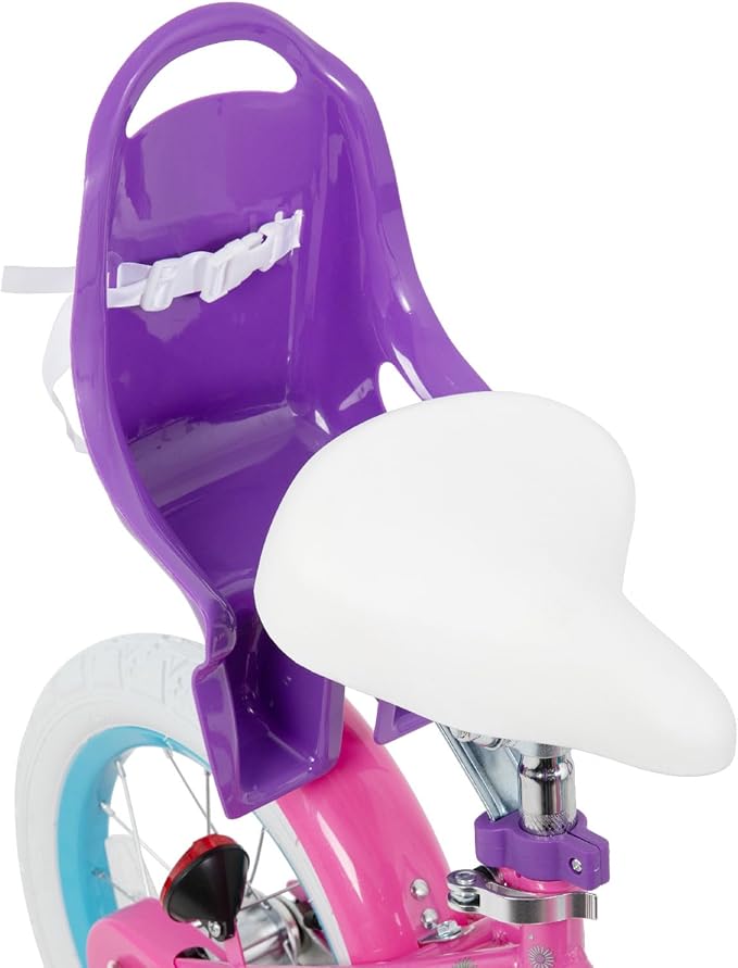 JOYSTAR Little Daisy Kids Bike for Girls Boys Ages 2-7 Years, 12 14 16 Inch Girls Bikes with Doll Bike Seat & Streamers, Boys Bike with Flag & Number Plate, Multiple Colors