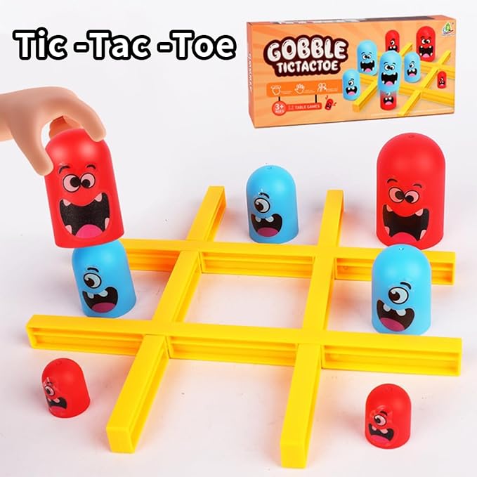 Tic Tac Toe Game for Kids and Family,Fun Strategy Board Game,Strategy Head to Head Games,Puzzle Game Suitable for All Age Groups.