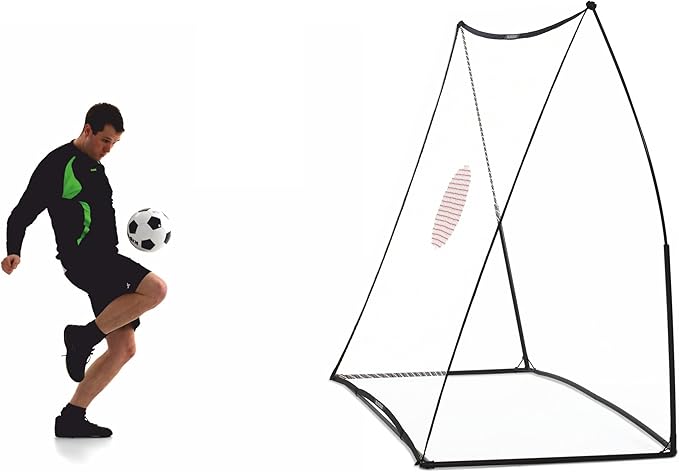 QUICKPLAY Spot Target Soccer Rebounder | Weather-Resistant Rebound Net with Carry Bag | Great for Passing, Receiving, and Trapping Practice | Ideal for Team or Solo Training