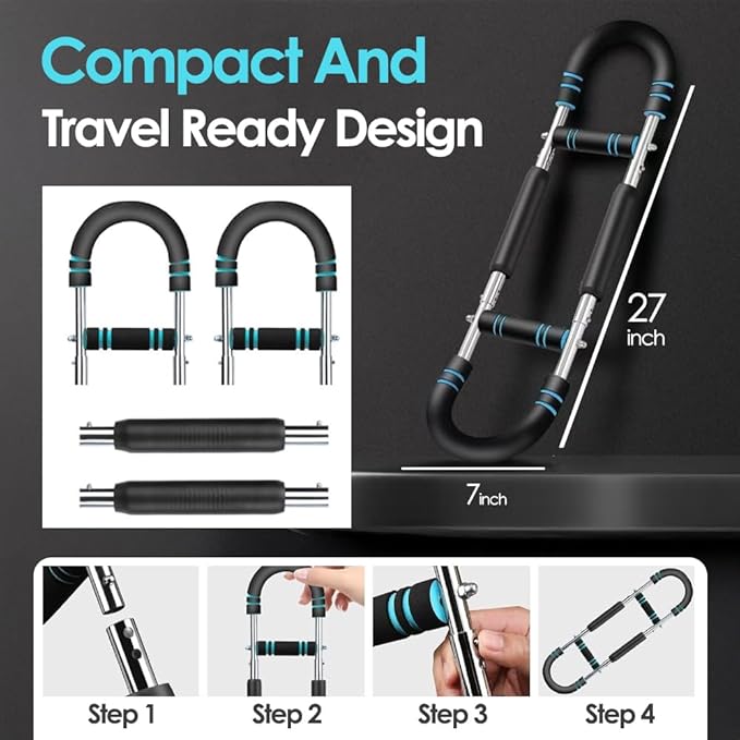 Twister Arm Trainer, Adjustable Chest Trainer (60–110 lbs) for Chest, Arm & Shoulder Workout, Detachable Chest Workout Equipment for Enhancing Upper Body Muscle