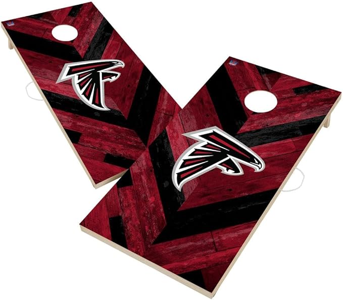 Football Team Cornhole Boards, 2x4 Regulation Corn Hole Game Set, Officially Licensed Cornhole Game, Perfect for Tailgates