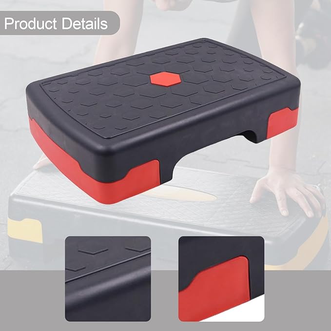 Aerobic Exercise Step, Fitness Equipment, Stable Aerobic Stepper, Workout Stepper for Cardio Strength Home Gym