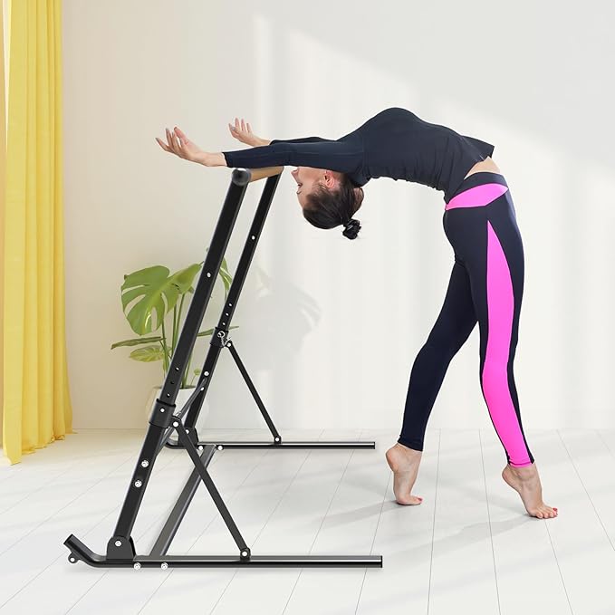 Height Adjustable Ballet Barre, Heavy Duty Freestanding Dance Bar, Anti-Slip Sturdy for Kids & Adults, Ideal for Home, Ballet, Fitness, Yoga