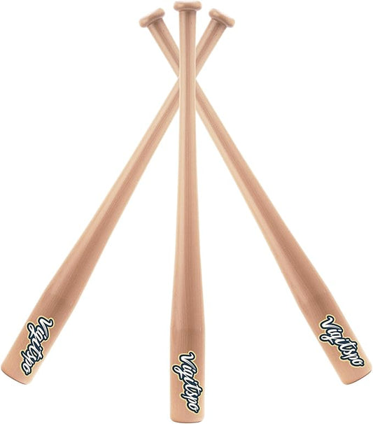 Vigitspo Wood Baseball Bat for Teens & Beginners, 21-34 inch Youth Solid Wood Bat for Training and Games, High-Density Hardwood with High Impact Resistance & Durability