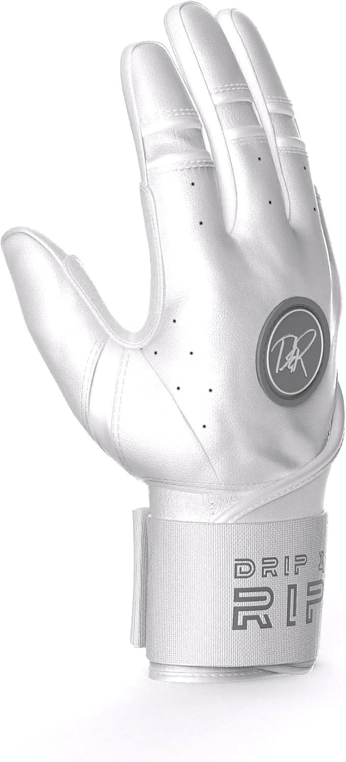 Drip & Rip Baller Series - Youth Batting Gloves + Adult Batting Gloves - for Softball and Baseball - Long Cuff Style for Men and Youth