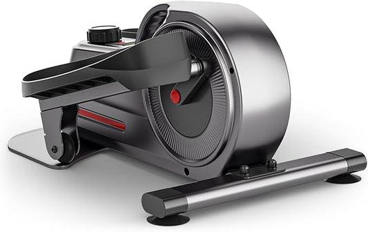 Under Desk Elliptical Elliptical Exercise Machine Ellipse Leg Exerciser with LCD Display 8 Adjustable Resistance Levels Whisper Quiet for Forward and Reverse Direction for Adult