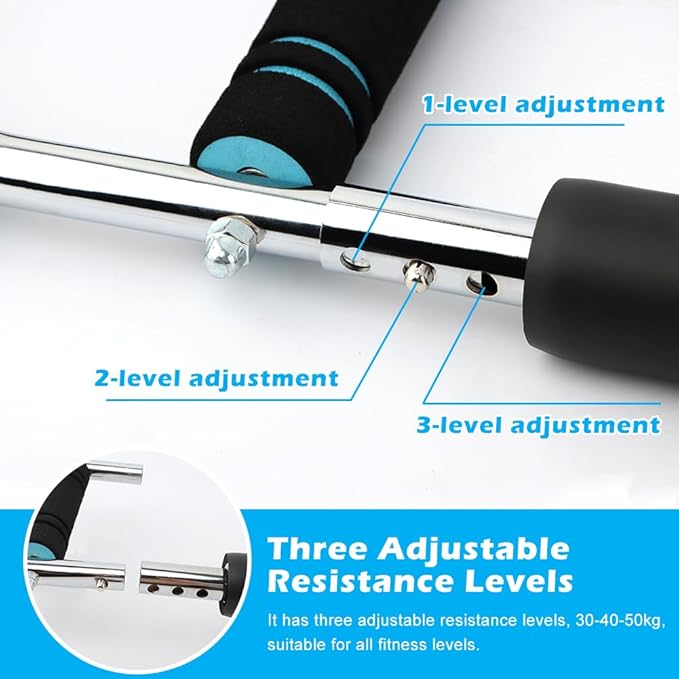 Twister Arm Trainer, 40-100lb Adjustable Power Twister Bar, Arm Trainer with Chest Workout Equipment, Detachable Design Fitness Machine for Home & Gym