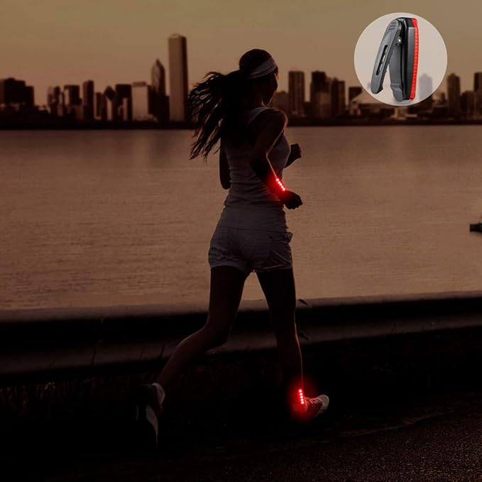 USB Rechargeable LED Safety Lights (2 Pack) - Clip on Strobe Running Lights for Runners, Joggers,Walkers,Kids,Dogs,Bike Tail Lights - High Visibility Accessories for Reflective Gear