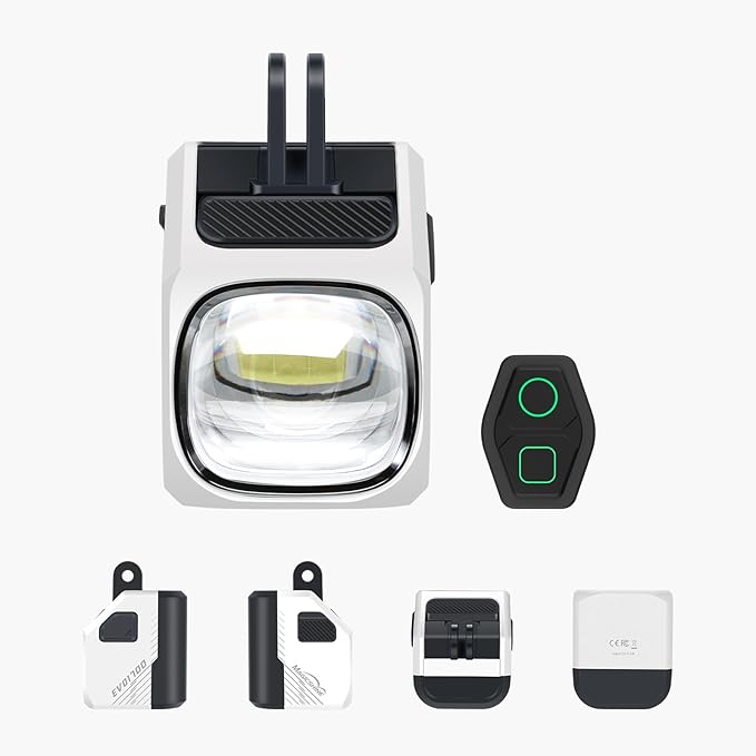 Magicshine EVO 1700 Underneath Mounted Bike Lights for Night Riding,USB-C Rechargeable Bike Headlight, IPX 6 Waterproof Bike Front Light for Road Urban Cyclists