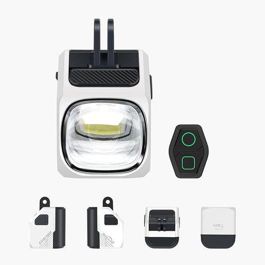 Magicshine EVO 1700 Underneath Mounted Bike Lights for Night Riding,USB-C Rechargeable Bike Headlight, IPX 6 Waterproof Bike Front Light for Road Urban Cyclists