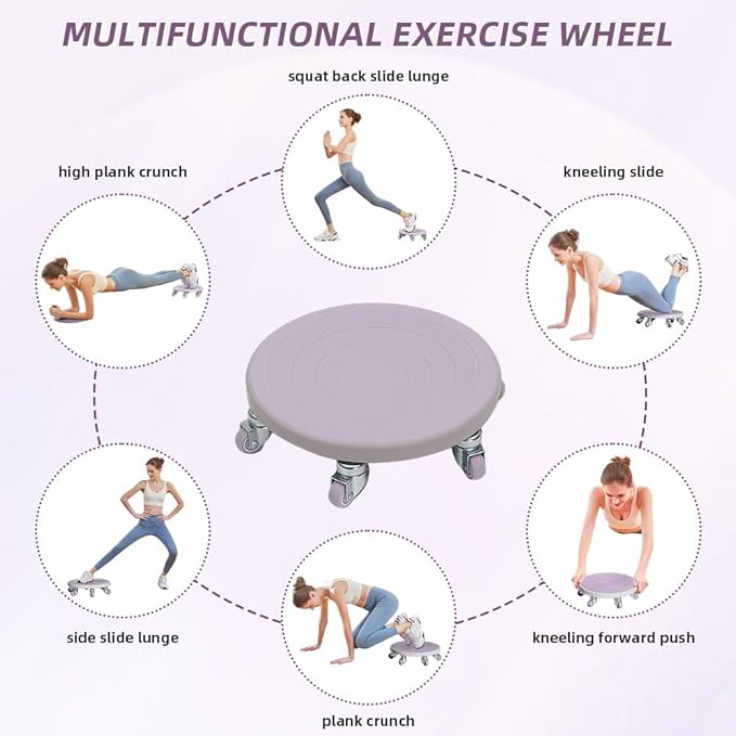 Ab Roller Wheel with Knee Mat, Abs Workout Equipment for Abdominal & Core Strength Training, Abdominal Roller for Men Women, Home Gym Exercise