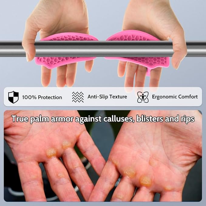 Weight Lifting Gloves for Men Women: Rubber Gym Weightlifting Anti-Slip Workout Grips for Gym Training and Exercise, Weight Lifting, Dumbbell, Deadlift, Bar Pad Pull Up Grippers No Sweaty