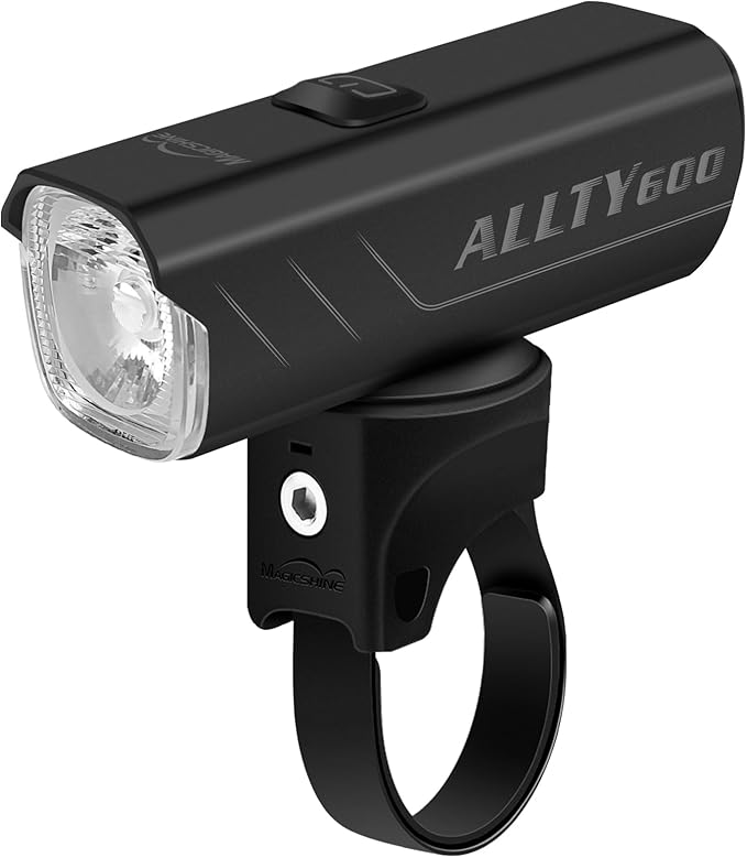Magicshine Allty Commuter Bike Lights Allty 400, Allty 600, Allty 800 Road Bike Light, USB Type-C Rechargeable, IPX7 Waterproof LED Bike Light for Road, Urban Cyclists