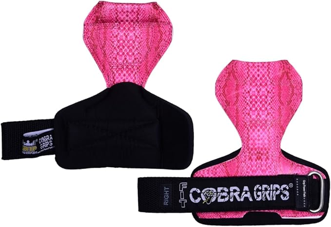 Cobra Grips PRO Weight Lifting Gloves Heavy Duty Straps Alternative Power Lifting Hooks for Deadlifts Adjustable Neoprene Padded Wrist Support Bodybuilding