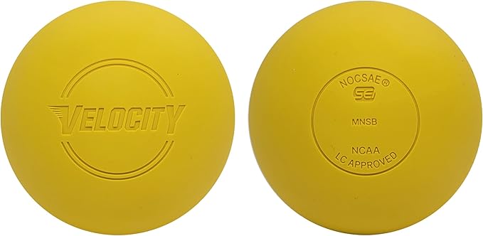 Velocity Lacrosse Balls - 1, 2, 3, 6, 12, 18, 24, 36, 60 and 120 Packs - for Practice, Official NFHS and College Approved Size