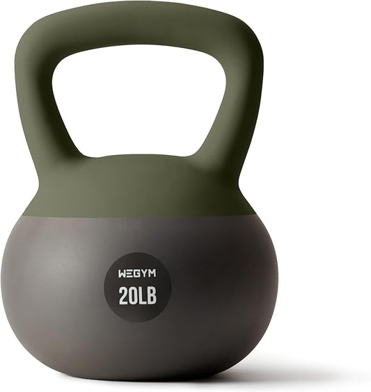Soft Kettlebells with Cushioned Impact-Resistant Base and Anti-Slip, Wide-Grip Handle for Home Workouts, Weightlifting, and Full Body Strength Training