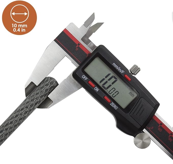 BV Heavy-Duty 30FT Security Cable with Loops-10mm (3/8 Inch) Cut-Resistant Braided Steel Cable-Versatile & Weatherproof-Security Chain for Padlock, Chain Lock, Wire Lock (Pair)