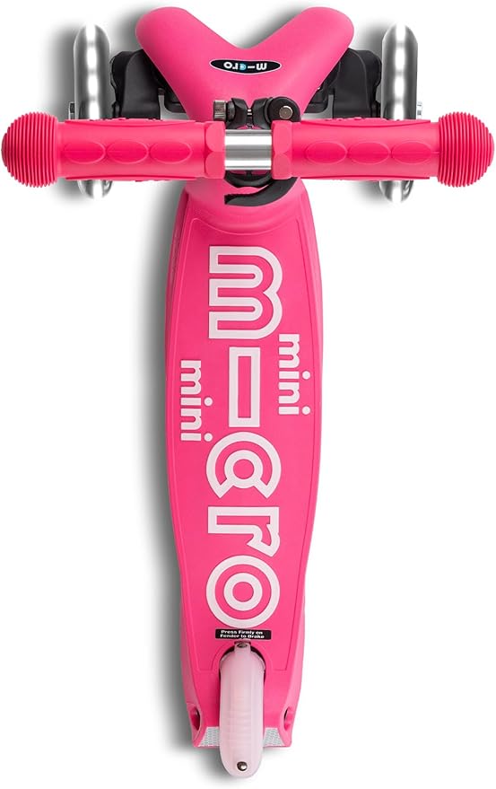 Micro Kickboard - Mini Deluxe Foldable LED Scooter, 3-Wheeled, Lean-to-Steer, Swiss-Designed Micro Scooter with LED Light-Up Wheels, for Kids Ages 2-5