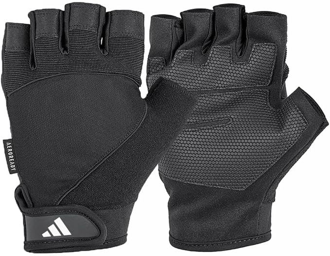 adidas Aeroready Performance Weightlifting Gloves, Fingerless Workout Gloves