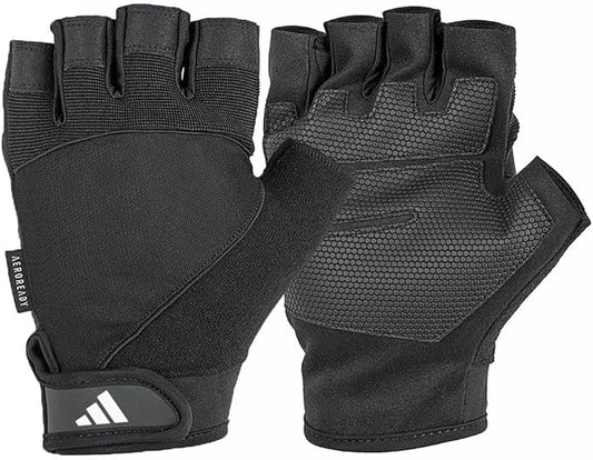 adidas Aeroready Performance Weightlifting Gloves, Fingerless Workout Gloves