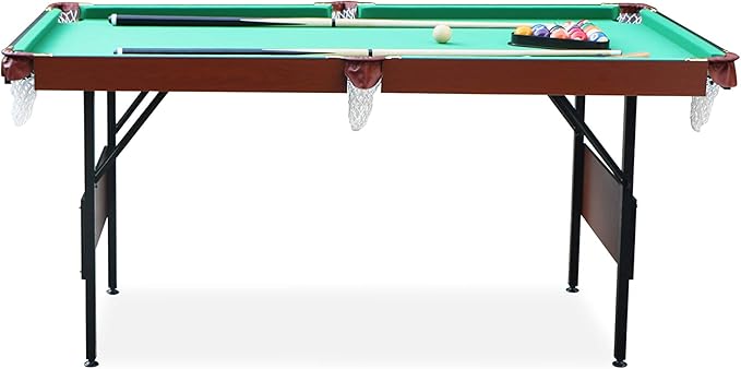 RACK Crux 55-inch Folding Billiard/Pool Table - Portable and Space-Saving Entertainment!