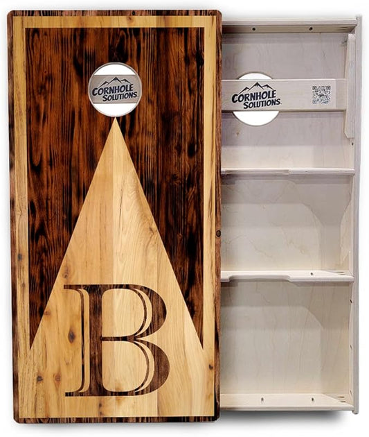 Tournament Cornhole Boards - Regulation 2'x4' Set 3/4" Baltic Birch - Bags Sold Separatetly (Wood Letter Design)
