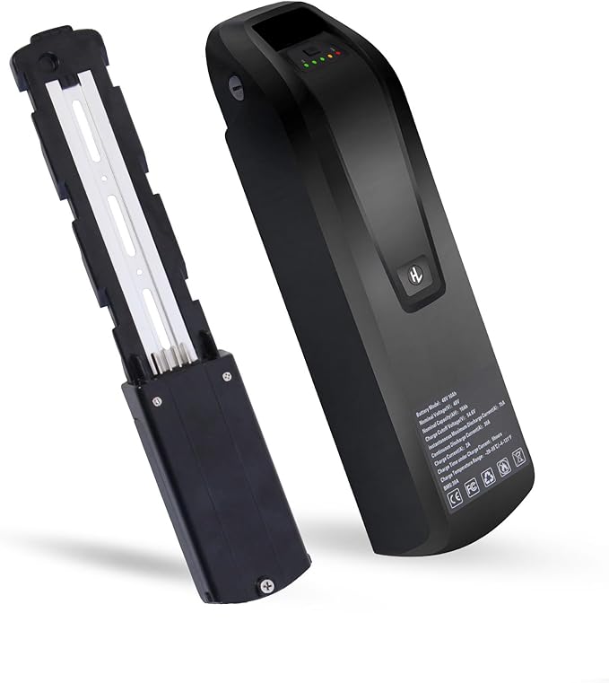 UAZ 36V 48V 52V Ebike Battery 4 Pin 10Ah 15Ah 20Ah Electric Bike Battery with 40A BMS Safe Lock, Led Indicator Light, for 200-1500W Motor Tricycle, Mountain Bicycle Batteries (48V10AH-4PIN)