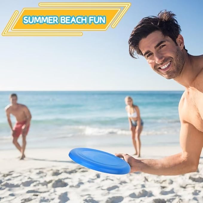 Thick 8" Flying Disc Sport Trainning Disc Toy, Beach Toy Outdoor Accessories for Backyard Lawn Park, Birthday Gift Set for Kids Boys Girls, Throwing and Catching Activities