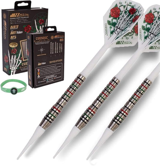 CUESOUL Soft Tip Darts Set Plastic Tip with Dart Case