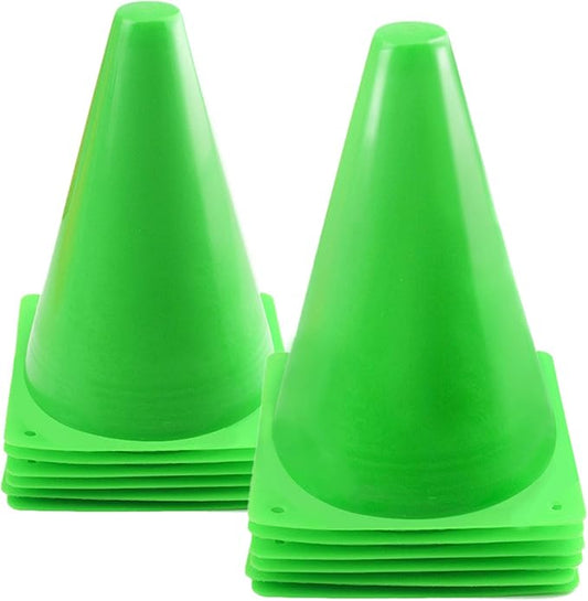 7 Inch Plastic Traffic Cones Sport Training Agility Marker Cone for Soccer, Skating, Football, Basketball, Indoor and Outdoor Games