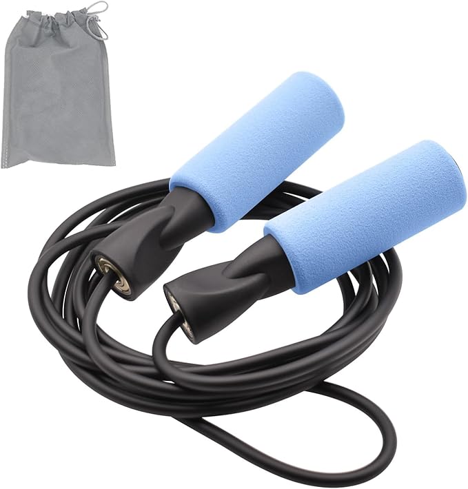 Speed Jump Rope Skipping - Blazing Fast Jumping Ropes - Endurance Workout for Boxing, MMA, Workout Equipment Martial Arts or Just Staying Fit Adjustable for Men, Women and Children