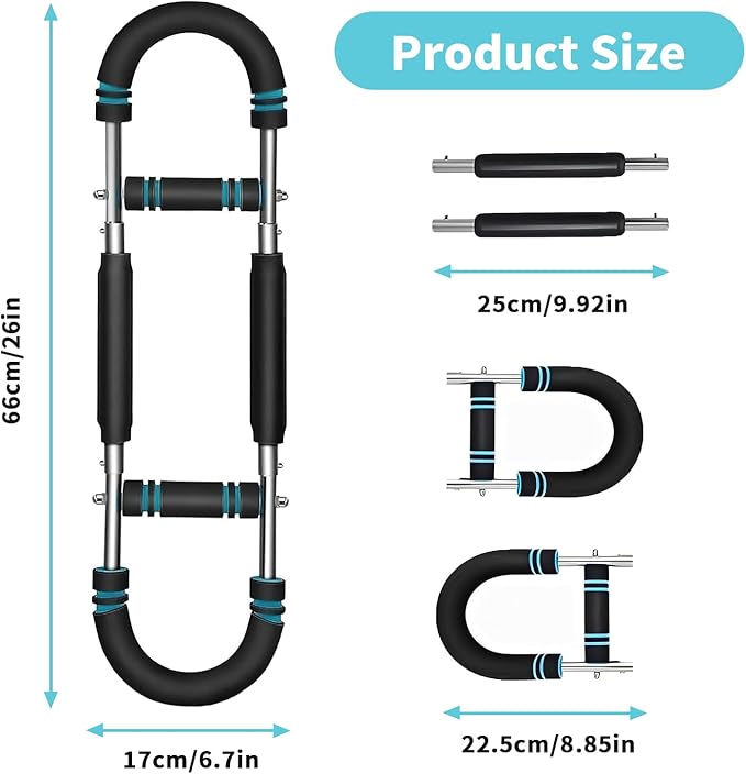 Twister Arm Trainer, Adjustable Chest Workout Equipment Arm Trainer for Men Forearm Exerciser Ab Twister Arm Blaster Portable Home Gym