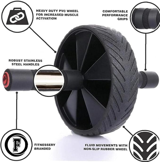 Abdominal Muscle Wheel Roller Ab Large Round Multifunctional Body Fitness Strength Training Machine for Fitness Shaping