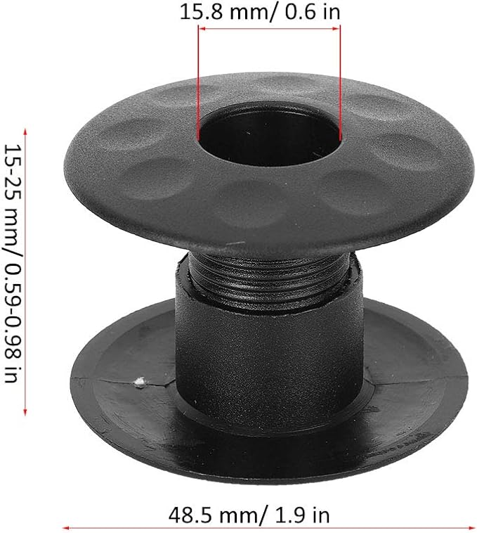 Foosball Bearing Rods, 10 Pair Black Plastic Tabletop Foosball Bushings Table Football Bearing Rods Foosball Machine Bearings Foosball Fun Games Accessories Foosball Table Replacement Part