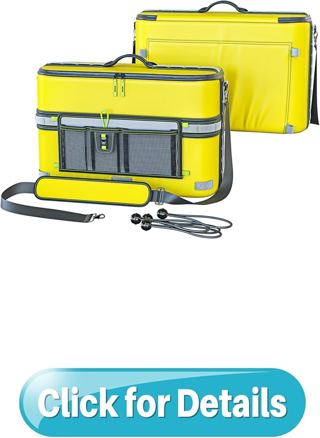 Skywin Kayak Cooler Behind Seat, Waterproof Cooler for Kayaking, Compatible with Lawn Chair Style Seats, Stores Drinks and Keeps Them Cool All Day