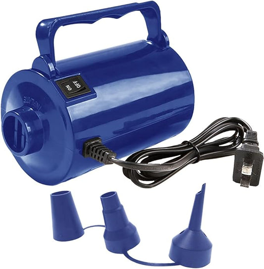 Electric Air Pump for Inflatable Pool Toys - High Power Quick-Fill Air Mattress Inflator Deflator Pump for Pool Float Raft Airbed with 3 Nozzles, 320W, 110V AC, 1.6PSI, Air Flow 26CFM