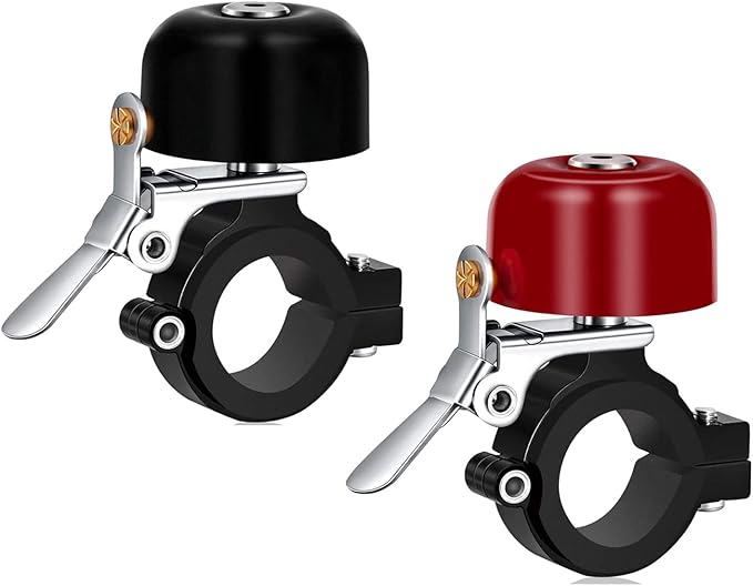 Greallthy Bike Bell Classic Brass Bicycle Bell,Bike Bells for Adults Kids,Loud Sound Bells Fit for 0.87-1.25in/22.2-31.8mm Bicycle Handlebars,Road Mountain Bike Accessories.