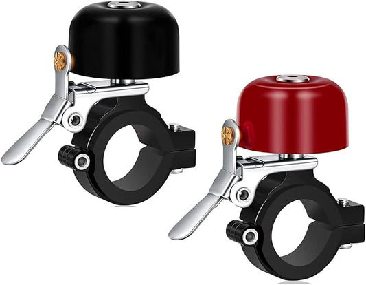 Greallthy Bike Bell Classic Brass Bicycle Bell,Bike Bells for Adults Kids,Loud Sound Bells Fit for 0.87-1.25in/22.2-31.8mm Bicycle Handlebars,Road Mountain Bike Accessories.