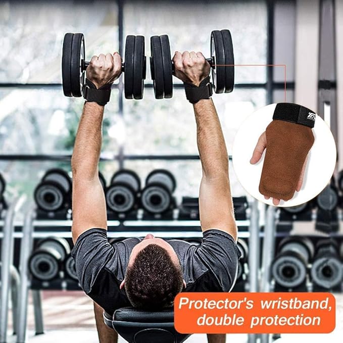 Wrist Straps for Weightlifting for Maximum Grip Support - Lifting Deadlift Strap & Weight Lifting Grips Gloves for Working Out Pull Up Deadlifting & Shrugs