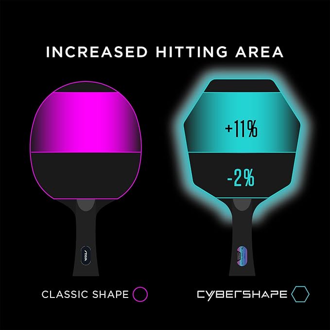 Stiga Pure Cybershape Table Tennis Blade, Wood Blade for Experienced Advanced Offensive Players, Competition Approved